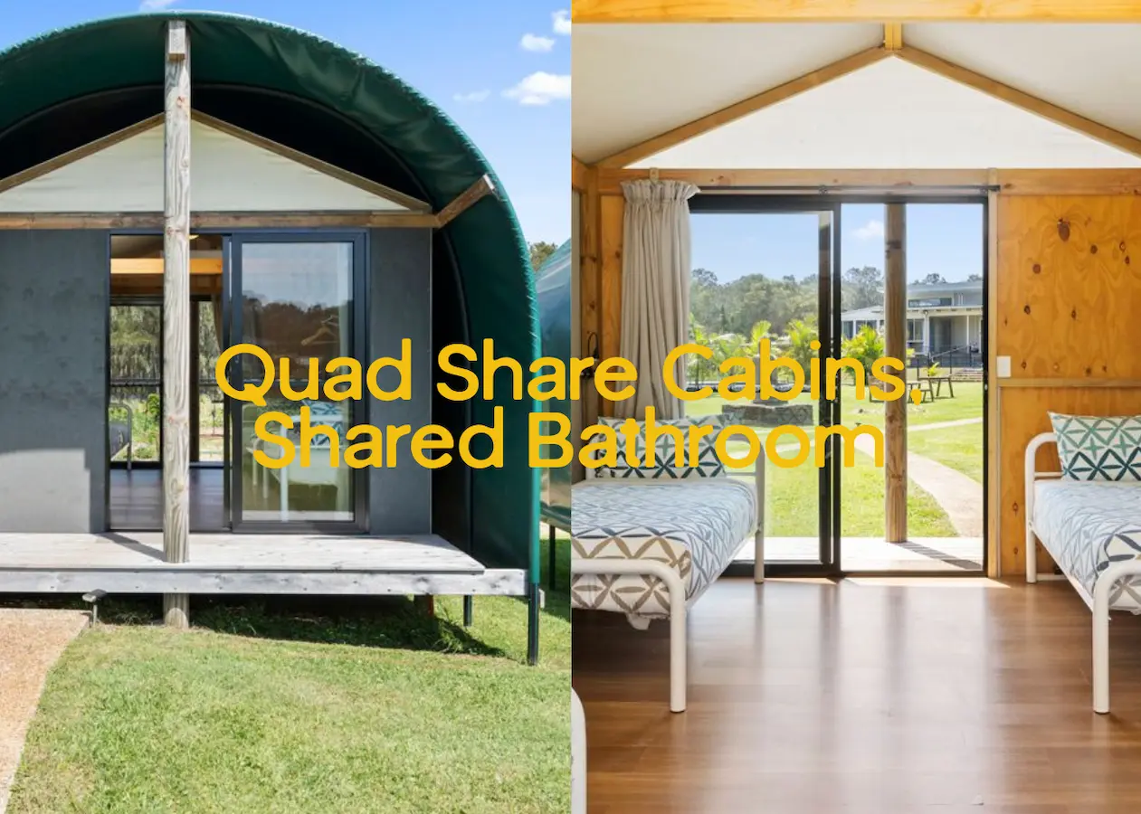 quad share cabins byron retreat centre